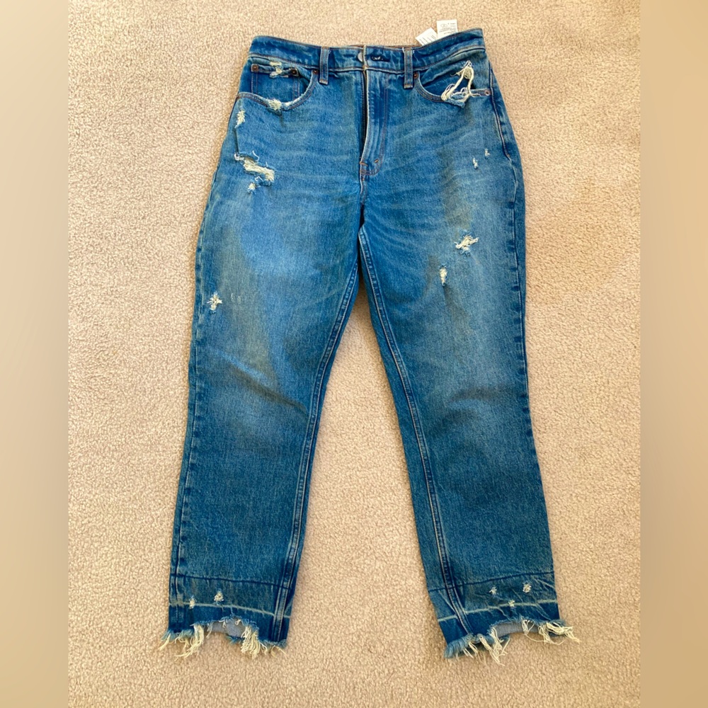 Abercrombie curve love ankle length mom jean